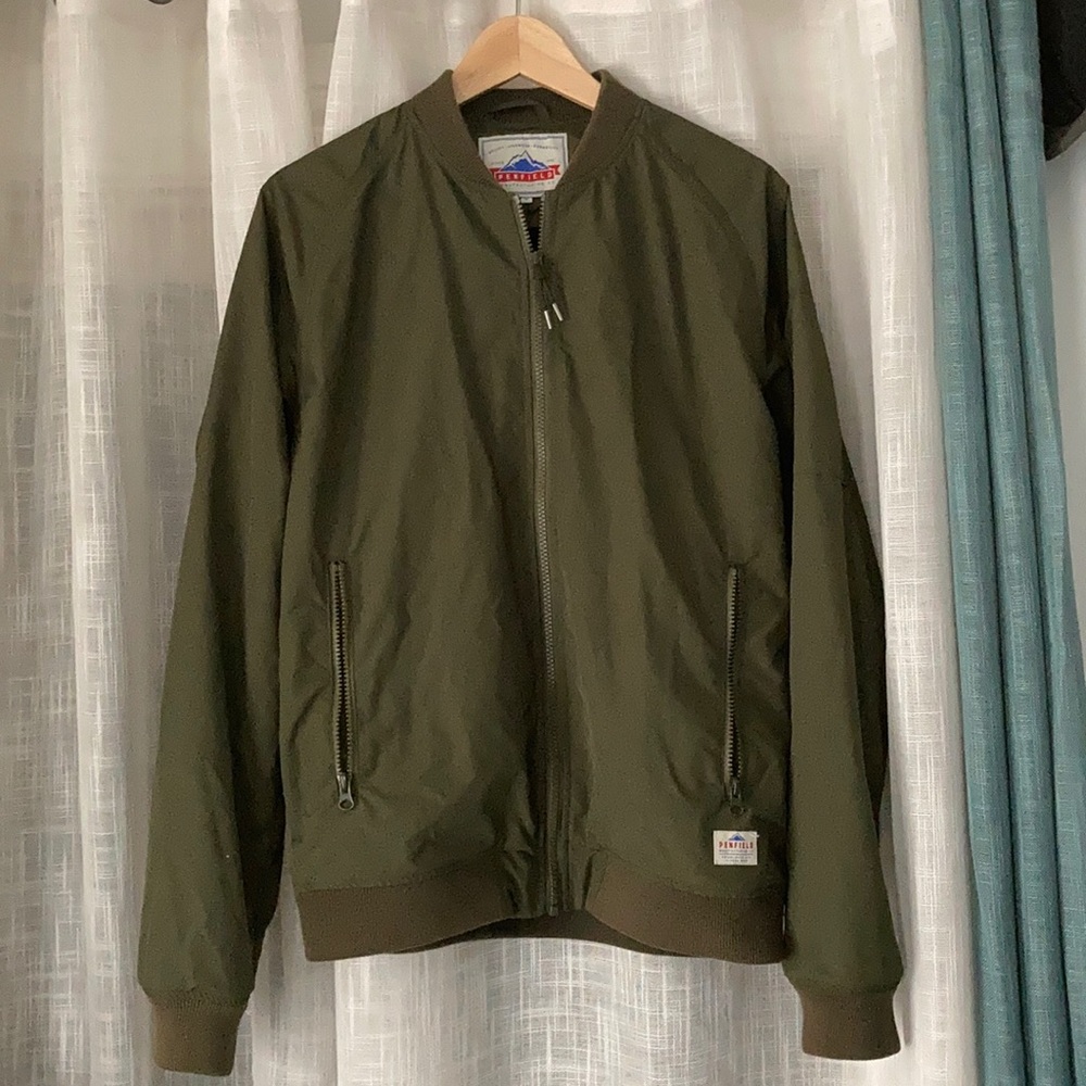 Oakenfeld Bomber Jacket in Dark Olive